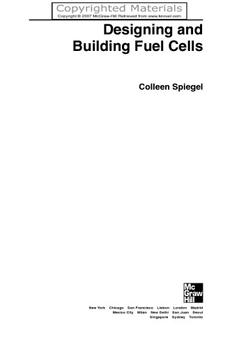 Designing and Building Fuel Cells  