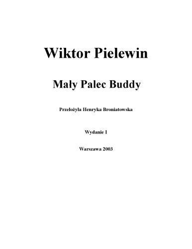 Mały Palec Buddy