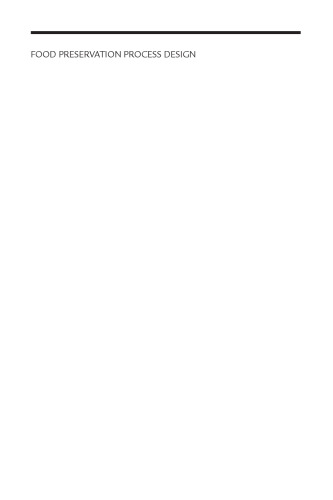 Food Preservation Process Design (Food Science and Technology)