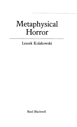 Metaphysical Horror  