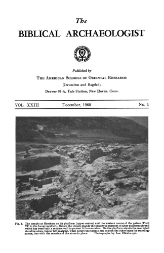 [Magazine] The Biblical Archaeologist. Vol. 23. No 4