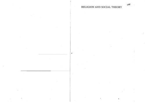 Religion and social theory