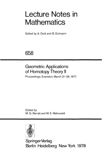 Geometric applications of homotopy theory II