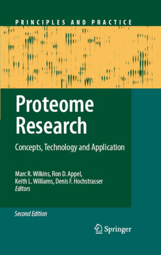 Proteome Research. Concepts, Tech and Appln
