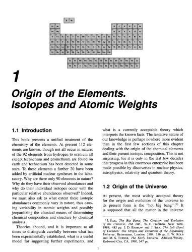 Chemistry of the Elements