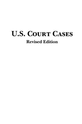 U.S. Court Cases - vol 1