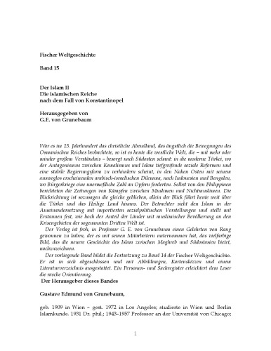 Fischer Weltgeschichte, Bd.15, Der Islam II