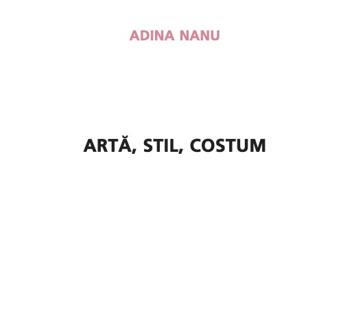 Artă, stil, costum