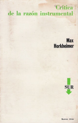 Crítica de la razón instrumental
