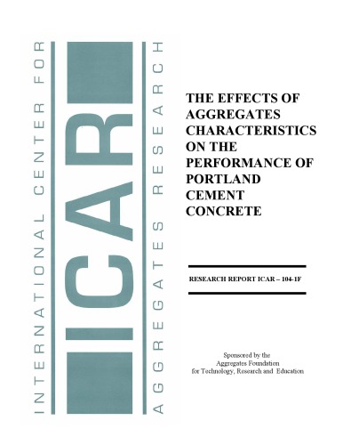 THE EFFECTS OF AGGREGATES CHARACTERISTICS ON THE PERFORMANCE OF PORTLAND CEMENT CONCRETE  