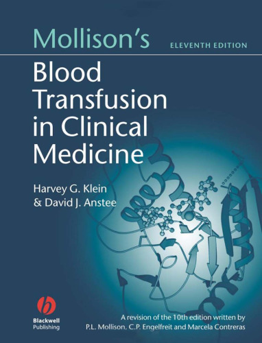 Mollison's Blood Transfusion in Clinical Medicine, 11th Edition