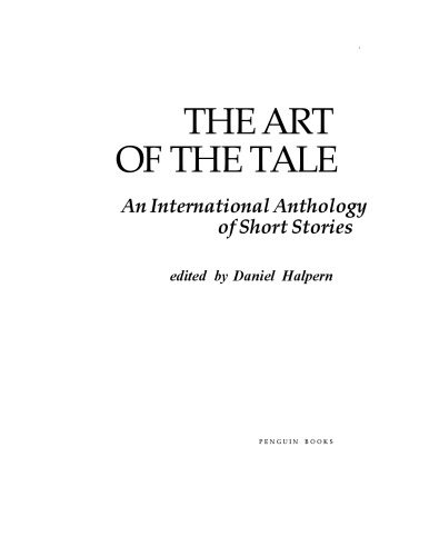 The Art of the Tale: An International Anthology of Short Stories