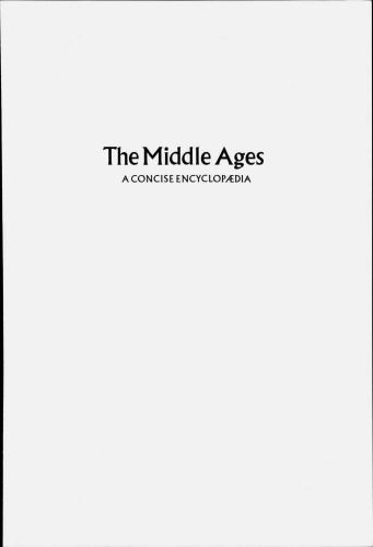 The Middle Ages: A Concise Encyclopaedia