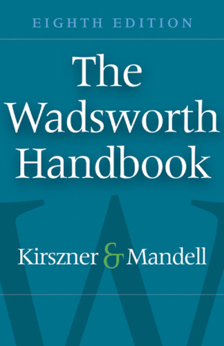 The Wadsworth Handbook, 8th Edition  