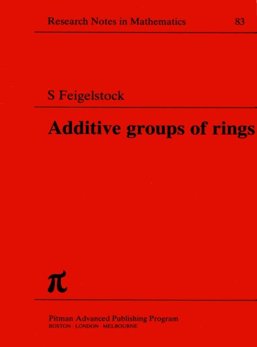 Additive Groups of Rings  