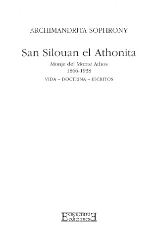 San Silouan el Athonita  