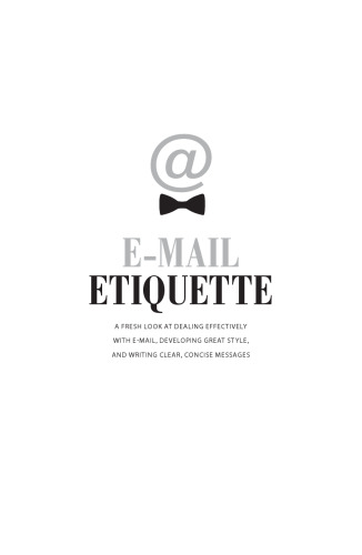 E-mail Etiquette    