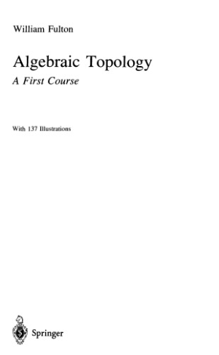 Algebraic topology: a first course