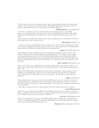 Breaking Through the BIOS Barrier. BIOS Optimization Guide for PCs