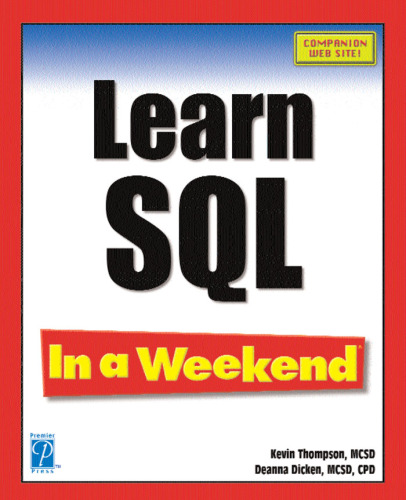 Learn SQL in a Weekend