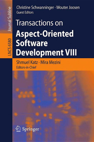 Transactions on Aspect-Oriented Software Development VIII 