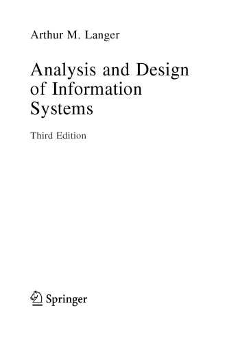 Analysis and Design of Information Systems