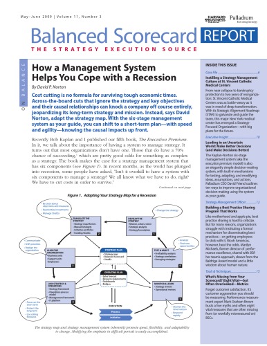 Balanced Scorecard Report - The Strategy Execution Source - Volume 11 Number 3 - May-Jun 2009    