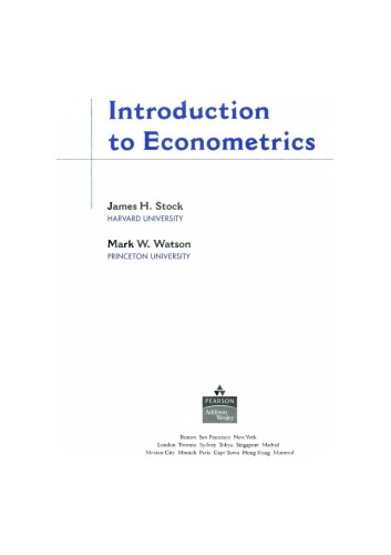 Introduction to Econometrics