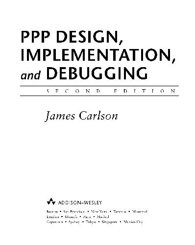 PPP Design, Implementation, and Debugging 