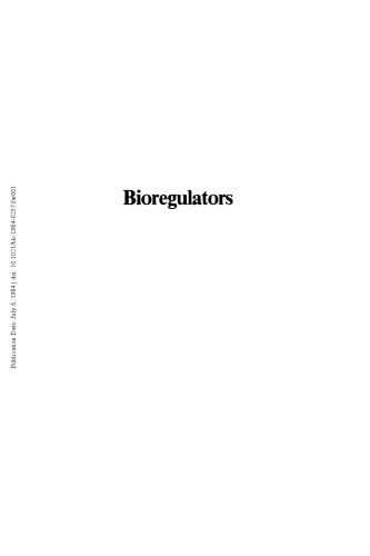Bioregulators. Chemistry and Uses