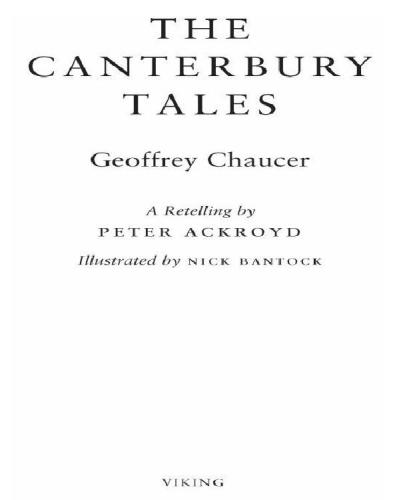 The Canterbury Tales: A Retelling by Peter Ackroyd