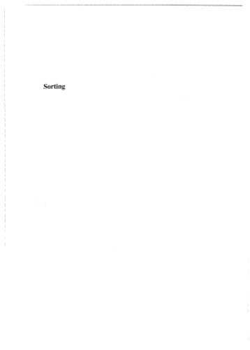 Sorting: a distribution theory