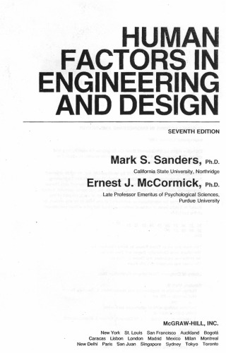 Human Factors In Engineering and Design