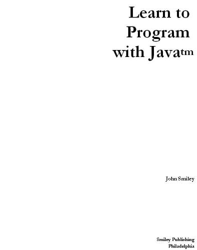 Learn to program with Java