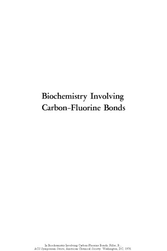 Biochemistry Involving Carbon-Fluorine Bonds