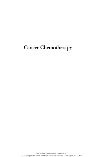 Cancer Chemotherapy