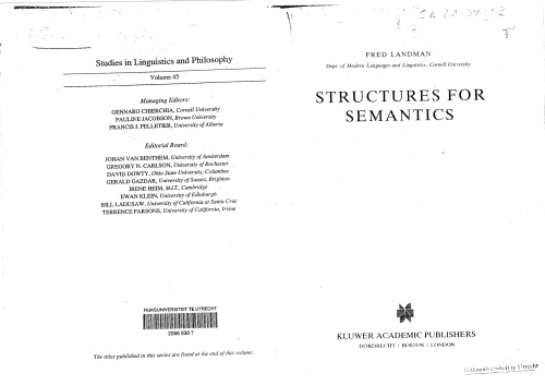 Structures for Semantics