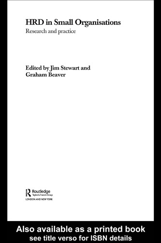 Human Resource Development in Small Organisations: Research and Practice (Routledge Studies in Human Resource Development)