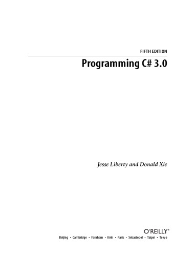 Programming C Sharp 3.0