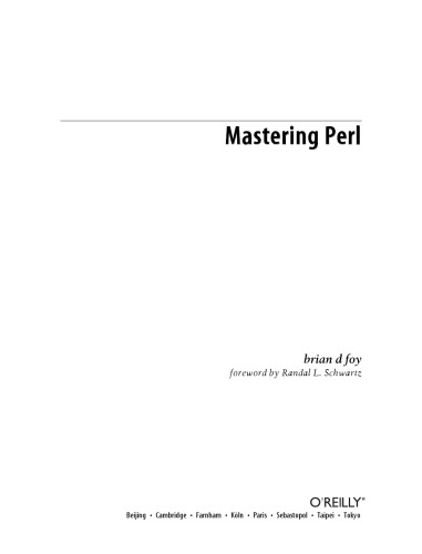 Mastering Perl