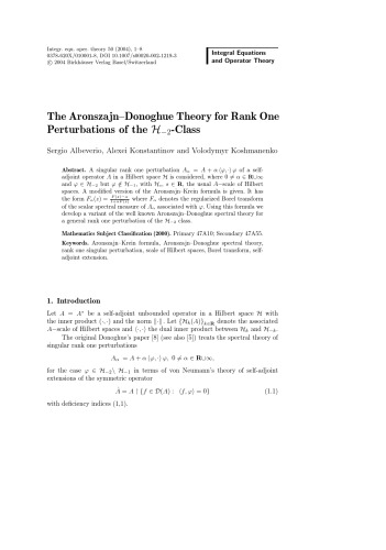 Integral Equations and Operator Theory - Volume 50