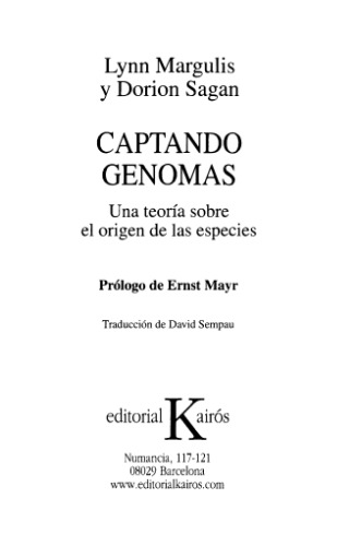Captando Genomas. Una teoría sobre el origen de las especies