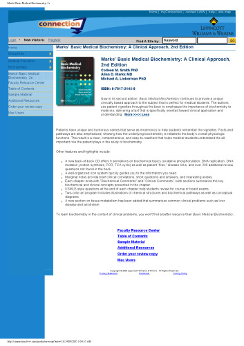 Marks' Basic Medical Biochemistry