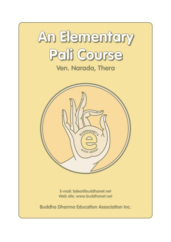 An Elementary Pali Course