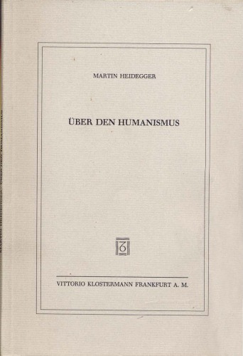 Uber den Humanismus