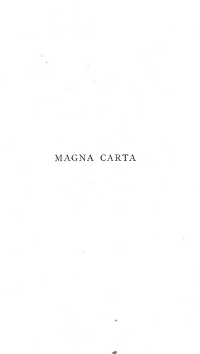 Magna Carta-A Commentary on the Great Charter of King John