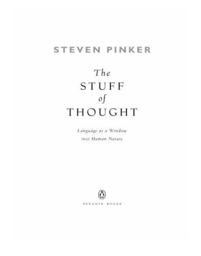 The Stuff of Thought