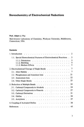 Organic Electrochemistry