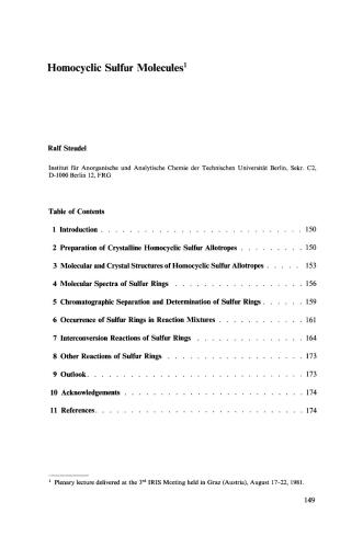 Inorganic Ring Systems