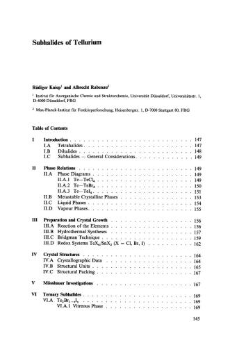 Physical and Inorganic Chemistry